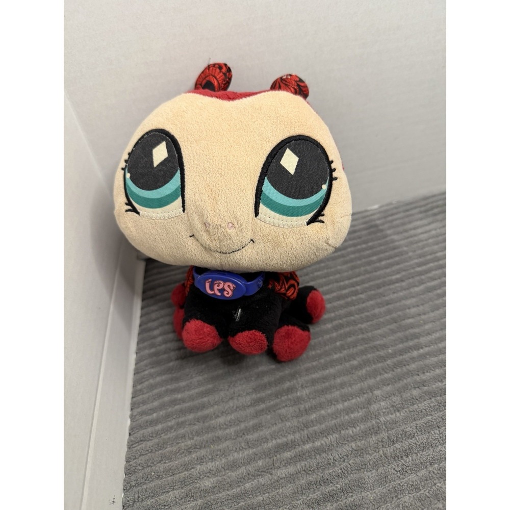Littlest Pet Shop VIP Miss Ladybug Plush 2007 Hasbro 9" Stuffed Character Toy